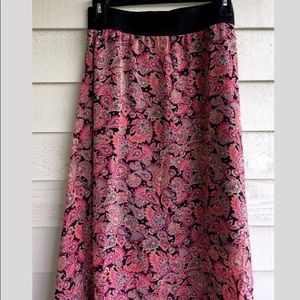 LuLaRoe Lola Paisley Print Skirt